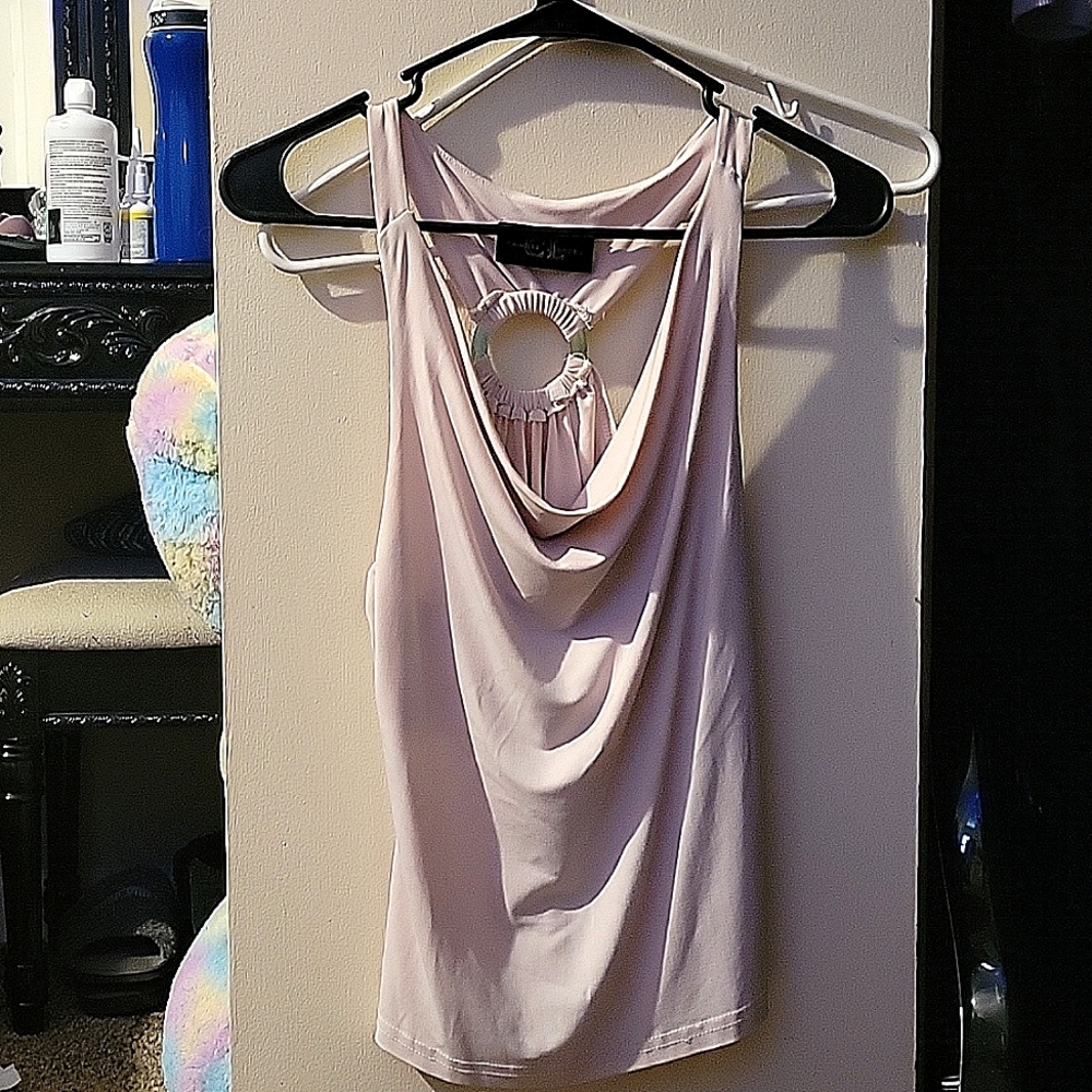 Pink halter top